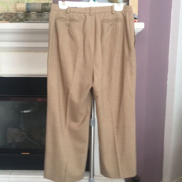 Max Mara Italian seasonless wool cropped trousers VTG - Picture 5 of 8